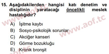 2017 İnsan Kaynakları Yönetimi Final 15. Çıkmış Sınav Sorusu