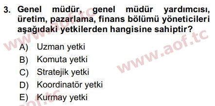 2017 İnsan Kaynakları Yönetimi Final 3. Çıkmış Sınav Sorusu