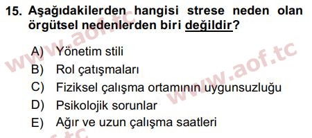 2018 İnsan Kaynakları Yönetimi Final 15. Çıkmış Sınav Sorusu