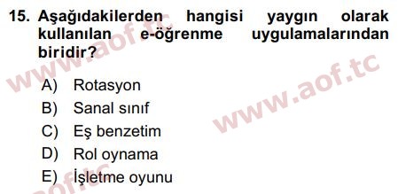 2019 İnsan Kaynakları Yönetimi Arasınav 15. Çıkmış Sınav Sorusu