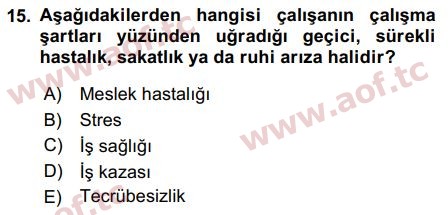 2019 İnsan Kaynakları Yönetimi Final 15. Çıkmış Sınav Sorusu