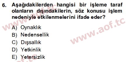 2015 Sermaye Piyasaları ve Finansal Kurumlar Arasınav 6. Çıkmış Sınav Sorusu