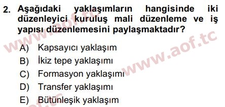 2018 Sermaye Piyasaları ve Finansal Kurumlar Arasınav 2. Çıkmış Sınav Sorusu