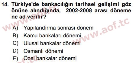 2018 Sermaye Piyasaları ve Finansal Kurumlar Final 14. Çıkmış Sınav Sorusu