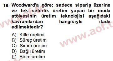 2015 Yönetim Bilimi 1 Final 18. Çıkmış Sınav Sorusu