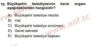 2016 Kentleşme ve Konut Politikaları Final 10. Çıkmış Sınav Sorusu