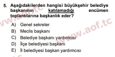 2018 Kentleşme ve Konut Politikaları Yaz Okulu 5. Çıkmış Sınav Sorusu