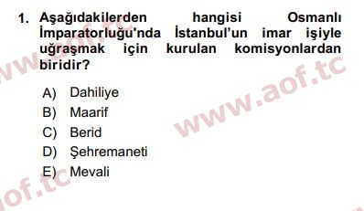 2019 Kentleşme ve Konut Politikaları Arasınav 1. Çıkmış Sınav Sorusu