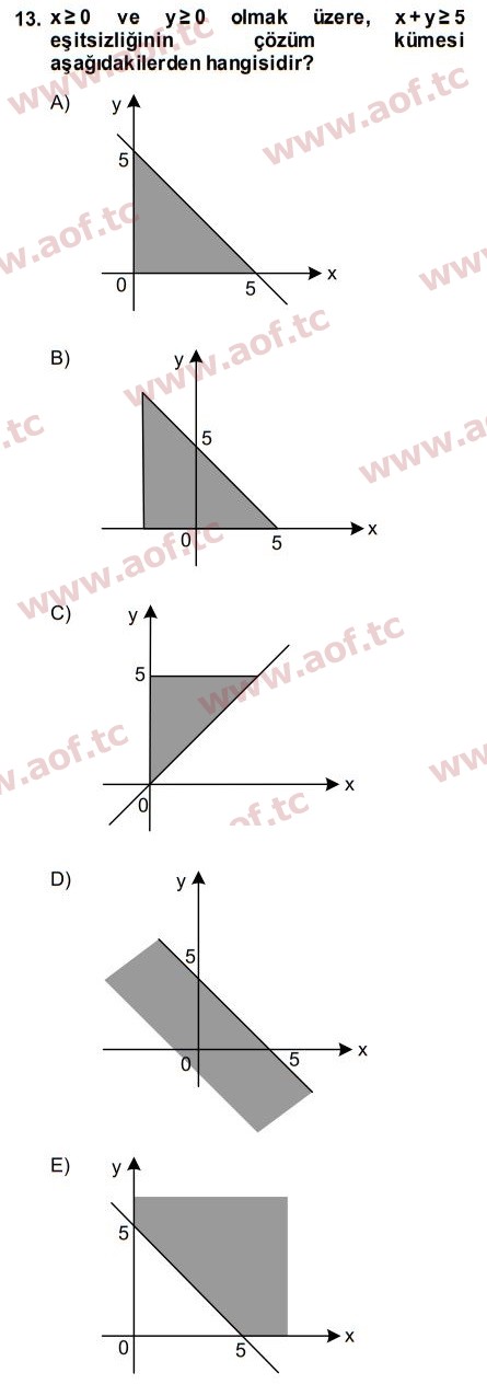 2015 Matematik 2 Arasınav 13. Çıkmış Sınav Sorusu