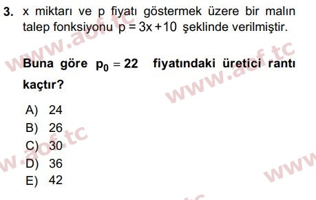 2016 Matematik 2 Final 3. Çıkmış Sınav Sorusu