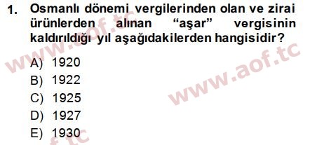 2015 mly201u turk vergi sistemi cikmis sinav sorulari final aof cikmis sinav sorulari