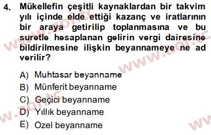 2015 mly201u turk vergi sistemi cikmis sinav sorulari final aof cikmis sinav sorulari