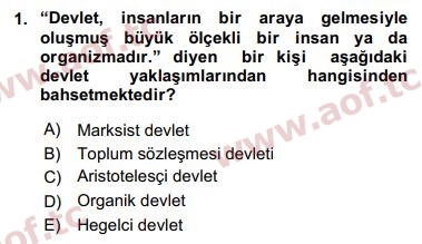 2019 Kamu Maliyesi Arasınav 1. Çıkmış Sınav Sorusu