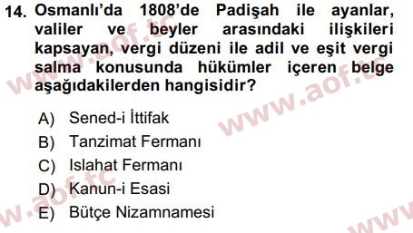 2019 Devlet Bütçesi Arasınav 14. Çıkmış Sınav Sorusu