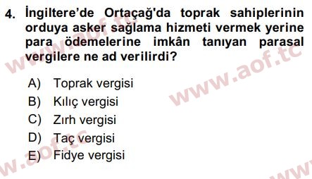 2019 Devlet Bütçesi Final 4. Çıkmış Sınav Sorusu