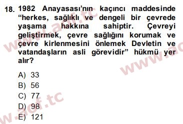 2015 Maliye Politikası Final 18. Çıkmış Sınav Sorusu