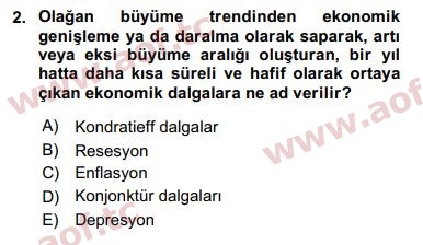 2019 Maliye Politikası Final 2. Çıkmış Sınav Sorusu