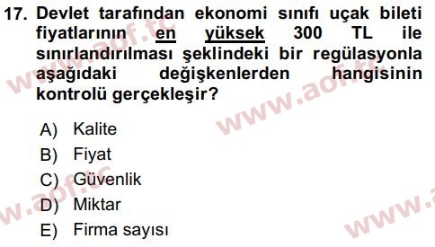 2018 Tüketici Davranışları Arasınav 17. Çıkmış Sınav Sorusu