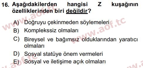 2018 Tüketici Davranışları Final 16. Çıkmış Sınav Sorusu