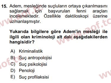 2020 Davranış Bilimleri 1 Final 15. Çıkmış Sınav Sorusu