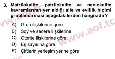 2020 Davranış Bilimleri 1 Final 3. Çıkmış Sınav Sorusu