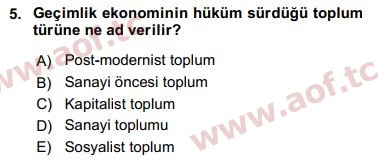 2020 Davranış Bilimleri 1 Final 5. Çıkmış Sınav Sorusu