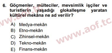 2020 Davranış Bilimleri 1 Final 6. Çıkmış Sınav Sorusu