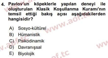 2019 Davranış Bilimleri 2 Final 4. Çıkmış Sınav Sorusu