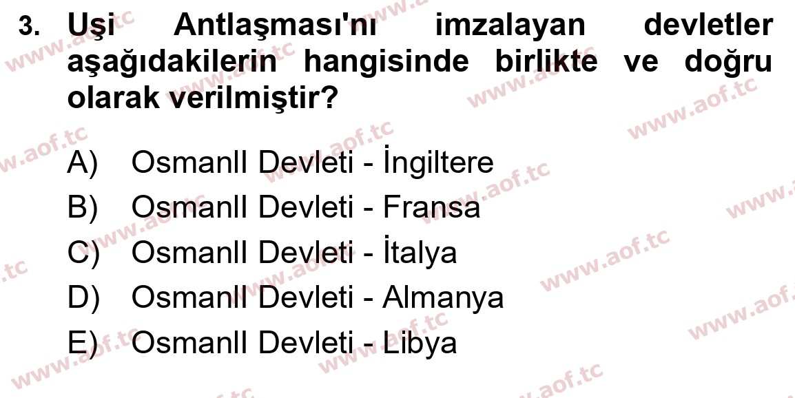2024 Atatürk İlkeleri ve İnkılap Tarihi 1 Arasınav 3. Çıkmış Sınav Sorusu