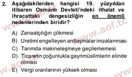 2015 Atatürk İlkeleri ve İnkılap Tarihi 2 Final 2. Çıkmış Sınav Sorusu