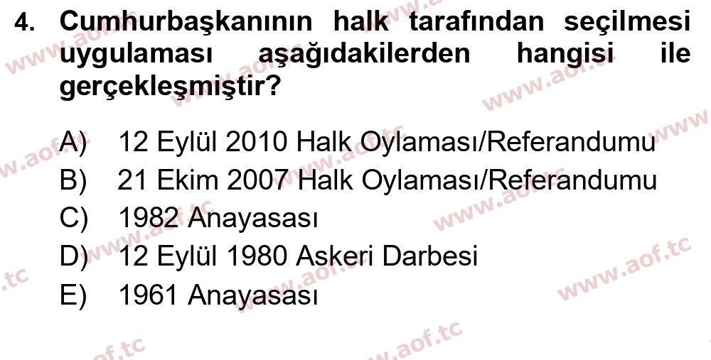 2023 Atatürk İlkeleri ve İnkılap Tarihi 2 Final 4. Çıkmış Sınav Sorusu