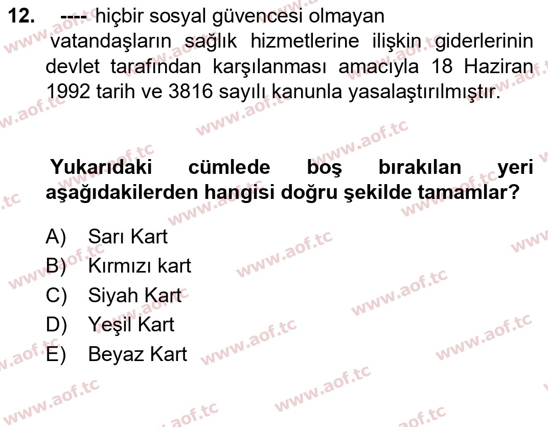 2023 Atatürk İlkeleri ve İnkılap Tarihi 2 Yaz Okulu 12. Çıkmış Sınav Sorusu