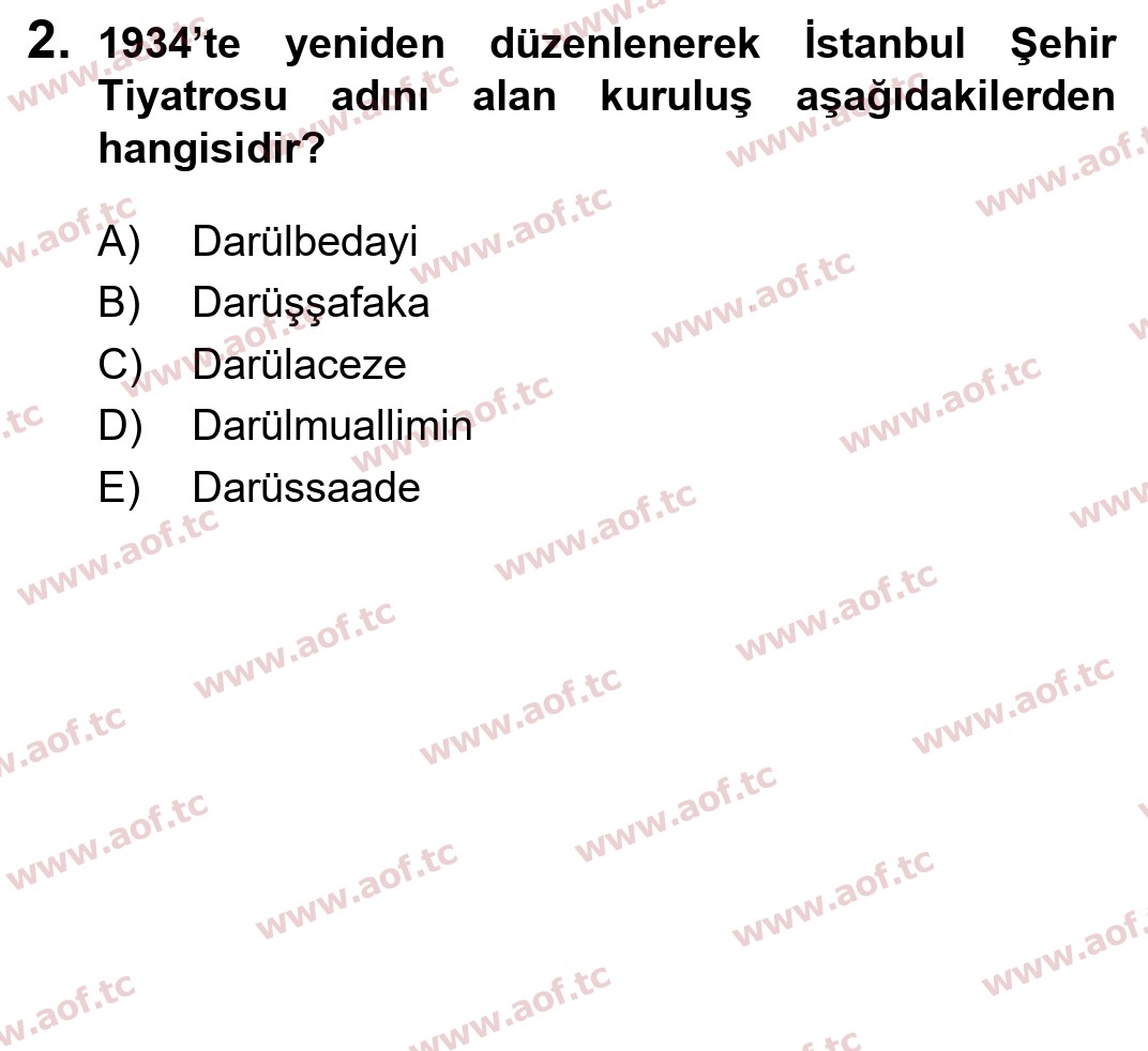 2025 Atatürk İlkeleri ve İnkılap Tarihi 2 Yaz Okulu 2. Çıkmış Sınav Sorusu