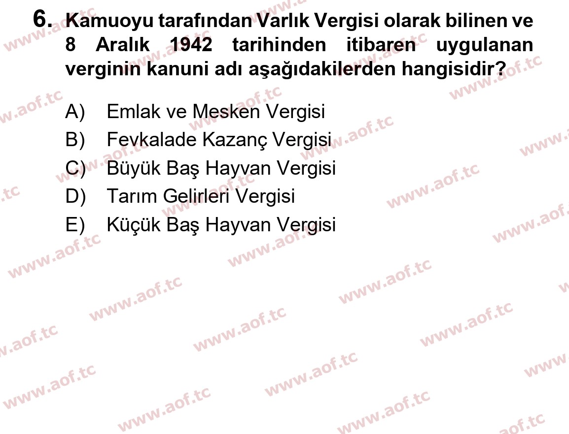 2025 Atatürk İlkeleri ve İnkılap Tarihi 2 Yaz Okulu 6. Çıkmış Sınav Sorusu
