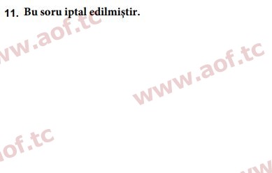 2019 Uluslararası Örgütler Arasınav 11. Çıkmış Sınav Sorusu