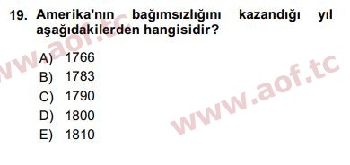 2016 Karşılaştırmalı Siyasal Sistemler Arasınav 19. Çıkmış Sınav Sorusu