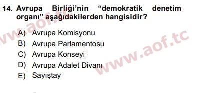 2017 Karşılaştırmalı Siyasal Sistemler Final 14. Çıkmış Sınav Sorusu