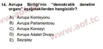 2017 Karşılaştırmalı Siyasal Sistemler Final 14. Çıkmış Sınav Sorusu