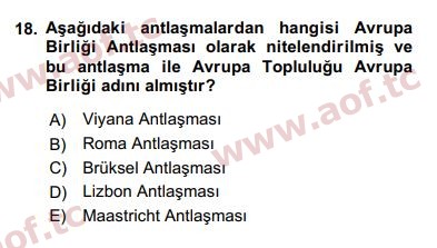 2017 Karşılaştırmalı Siyasal Sistemler Final 18. Çıkmış Sınav Sorusu