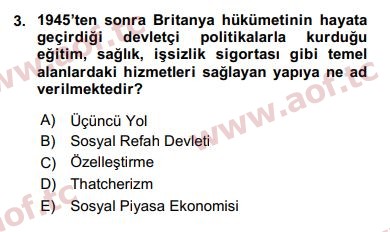 2018 Karşılaştırmalı Siyasal Sistemler Arasınav 3. Çıkmış Sınav Sorusu