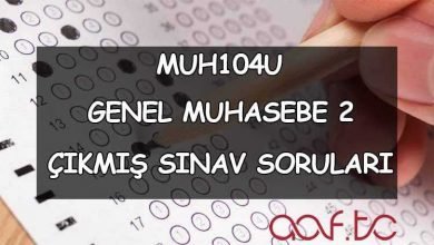 Genel Muhasebe 2 Çıkmış Sınav Soruları