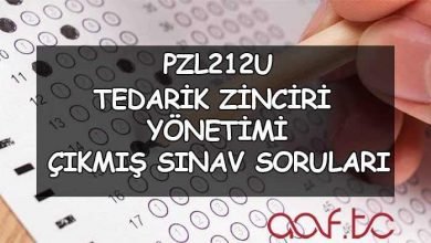 Tedarik Zinciri Yönetimi Çıkmış Sınav Soruları