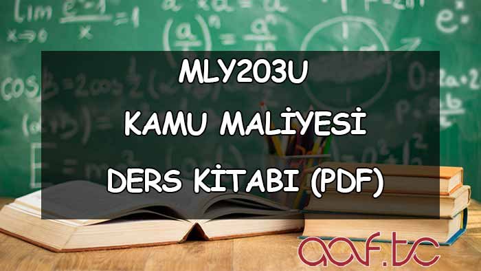 Kamu Maliyesi ( MLY203U ) Ders Kitabı (PDF)