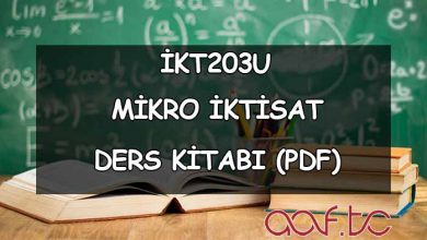 Mikro İktisat ( İKT203U ) Ders Kitabı (PDF)