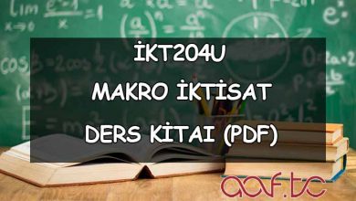 Makro İktisat ( İKT204U ) Ders Kitabı (PDF)