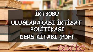 Uluslararası İktisat Politikası ( İKT308U ) Ders e-Kitabı