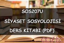 Siyaset Sosyolojisi ( SOS207U ) Ders e-Kitabı