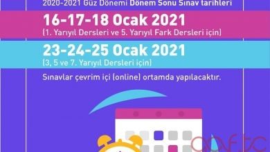 2021 Güz Dönemi Final Tarihleri Açıklandı