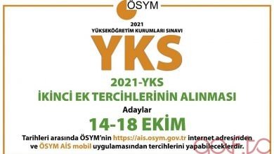 2021 YKS İkinci Ek Tercih İşlemleri